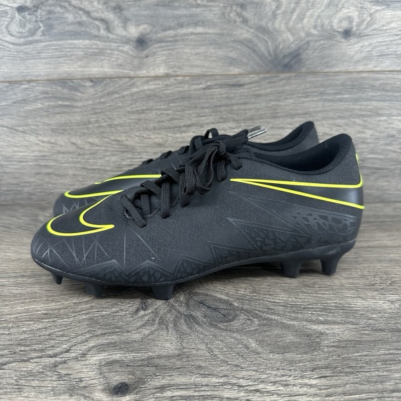Nike Hypervenom Phade II FG Soccer Cleats Size 6 Black Volt - Picture 1 of 10